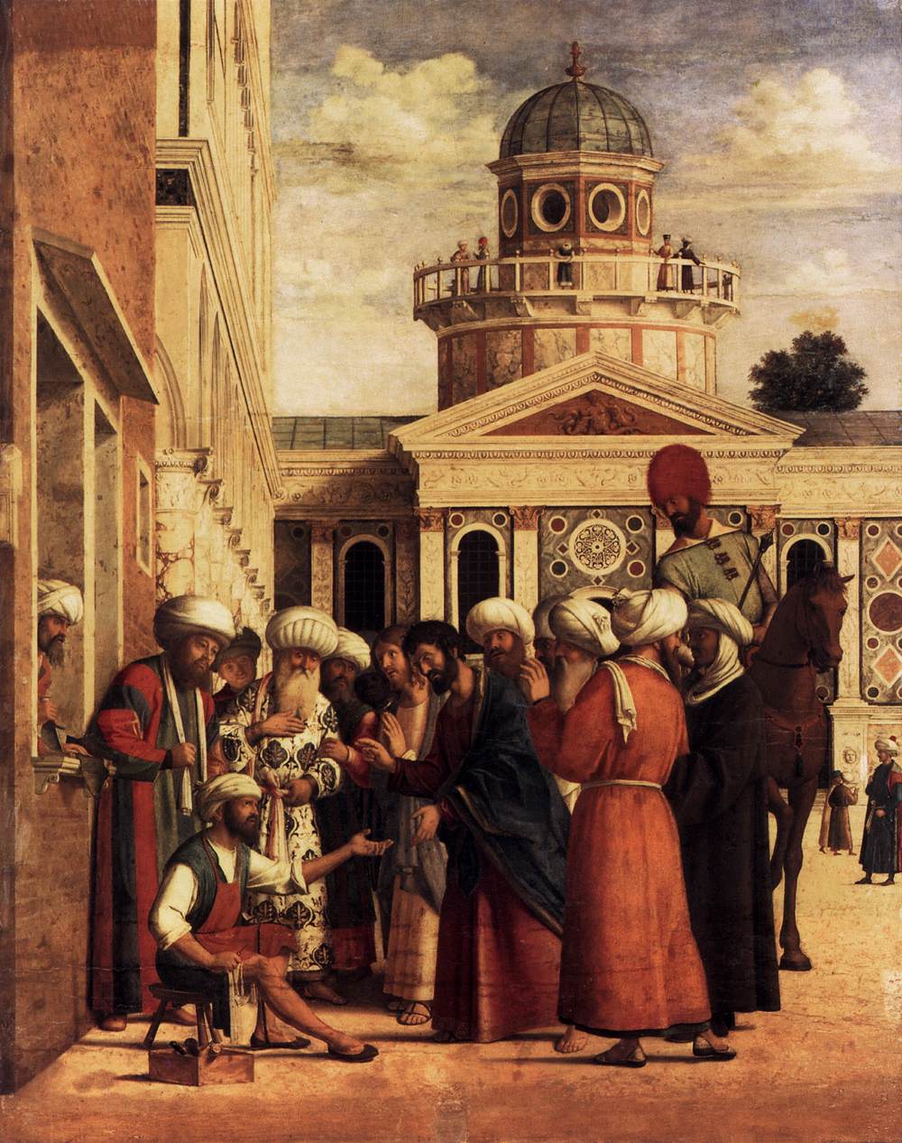 The Healing of Anianus, vintage artwork by Cima da Conegliano, A3 (16x12") Poster Print