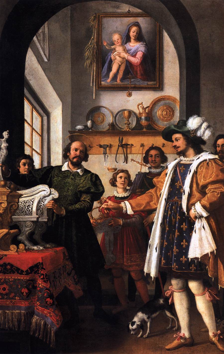 The Honesty of Eligius, vintage artwork by Jacopo Chimenti, 12x8" (A4) Poster