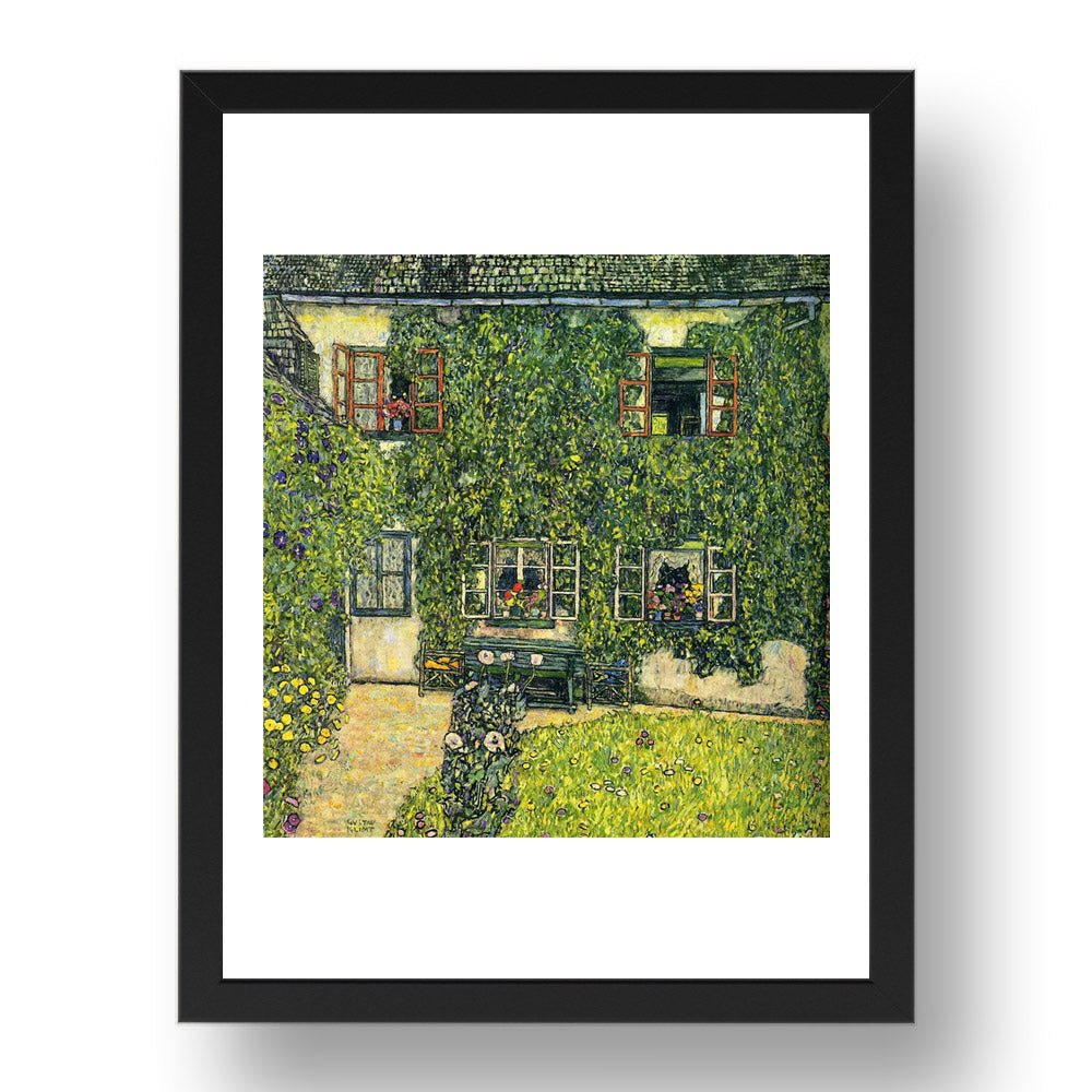The House of Guardaboschi 1912 by Gustav Klimt, 17x13" Frame