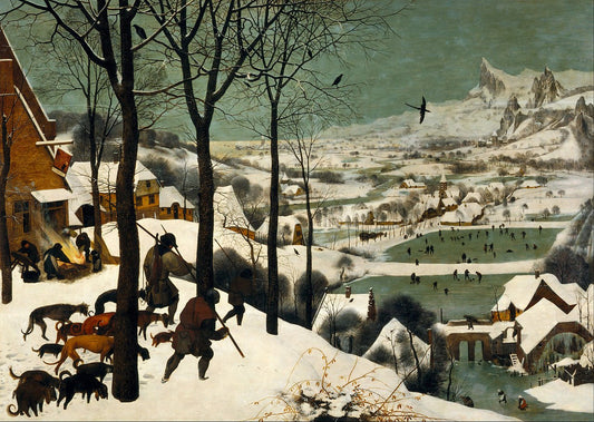 The Hunters in the Snow (Winter), vintage artwork by Pieter Bruegel the Elder, A3 (16x12") Poster Print