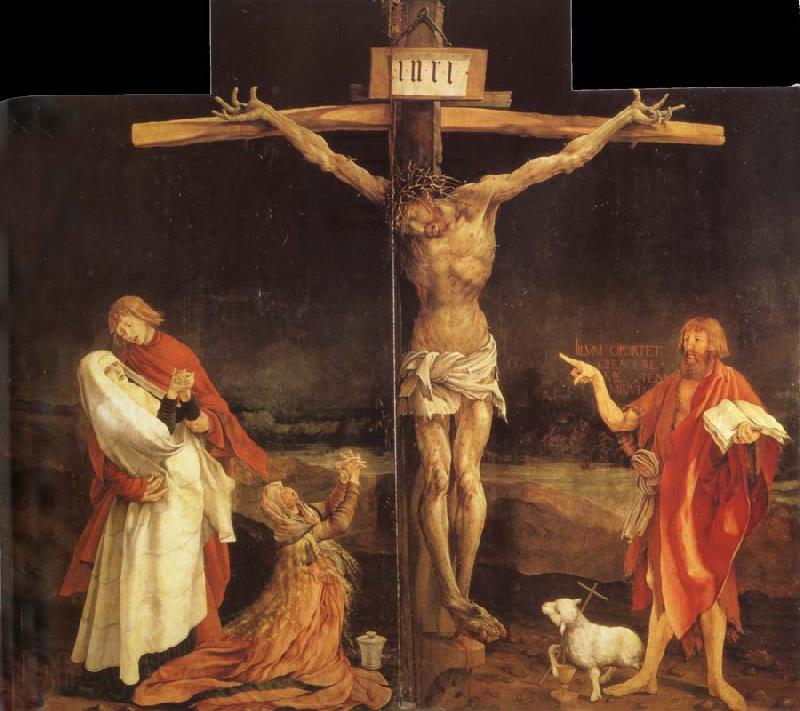 The Issenheim Altarpiece (First view, central panel), vintage artwork by Matthias Grünewald, A3 (16x12") Poster Print