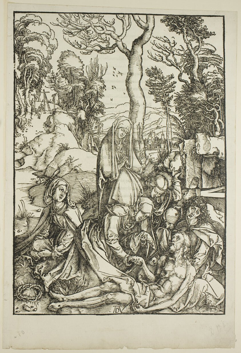 The Lamentation, from The Large Passion by Albrecht Dürer, 23x16"( A2 size) Poster Print