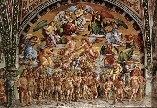 The Last Judgement by Luca Signorelli, vintage art, modern poster print