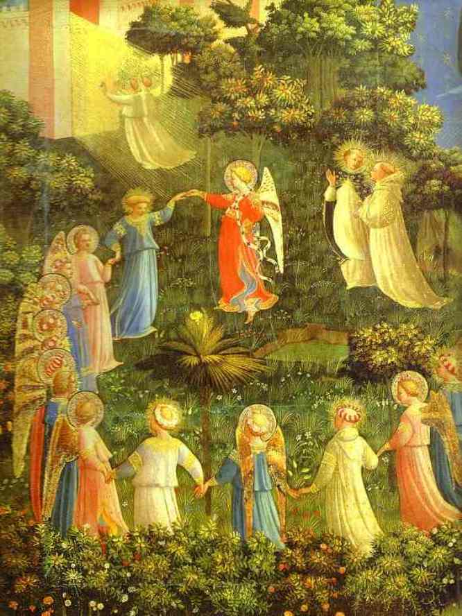The Last Judgement (detail 2), vintage artwork by Fra Angelico, A3 (16x12") Poster Print