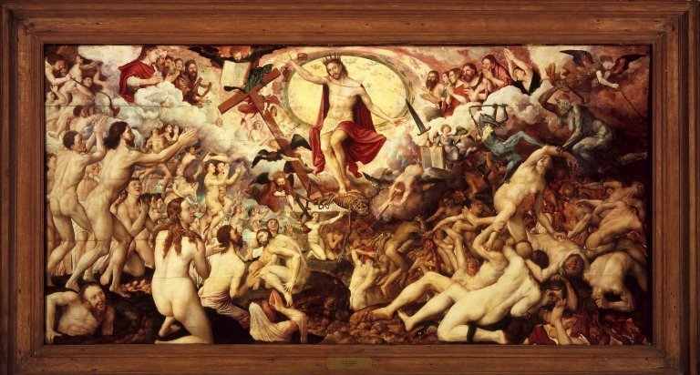 The Last Judgment, vintage artwork by Pieter Pourbus, A3 (16x12") Poster Print