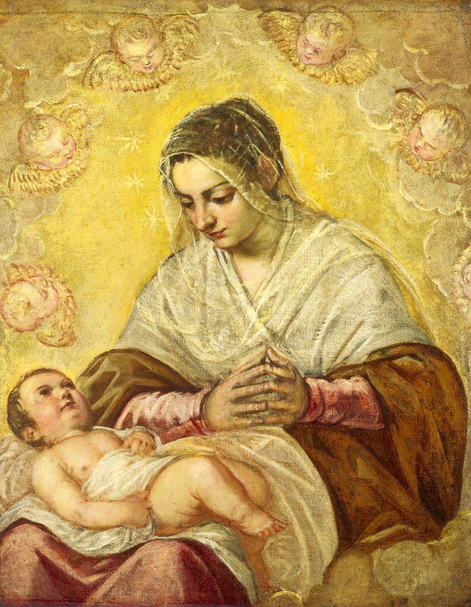 The Madonna of the Stars, vintage artwork by Tintoretto, A3 (16x12") Poster Print