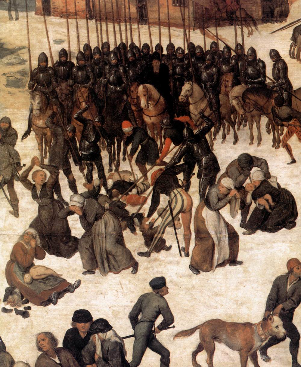 The Massacre of the Innocents (detail), vintage artwork by Pieter Bruegel the Elder, A3 (16x12") Poster Print