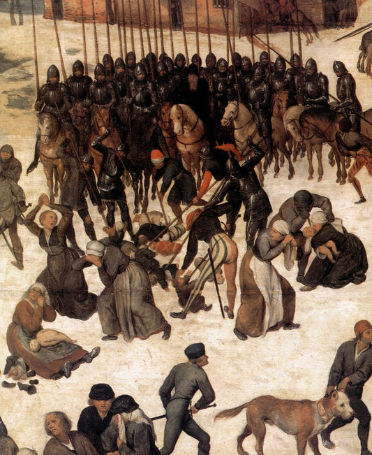 The Massacre of the Innocents (detail), vintage artwork by Pieter Bruegel the Elder, A3 (16x12") Poster Print