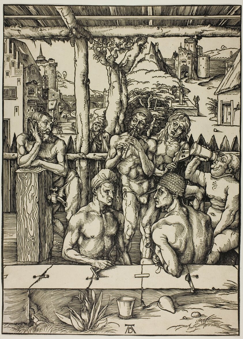 The Men’s Bath by Albrecht Dürer, 23x16"( A2 size) Poster Print