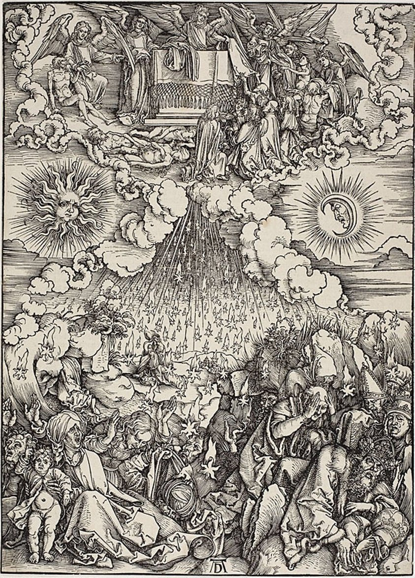 The Opening of the Fifth and Sixth Seals, from The Apocalypse by Albrecht Dürer, 23x16"( A2 size) Poster Print