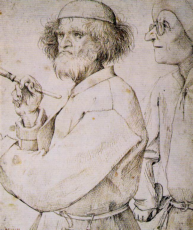 The Painter and the Buyer, vintage artwork by Pieter Bruegel the Elder, A3 (16x12") Poster Print