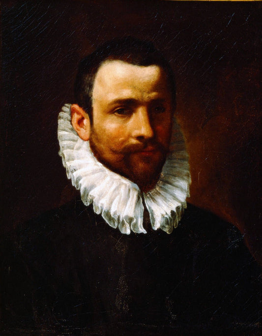 The Painter Lodewijk Toeput, called Pozzoserrato, vintage artwork by Hans von Aachen, 12x8" (A4) Poster