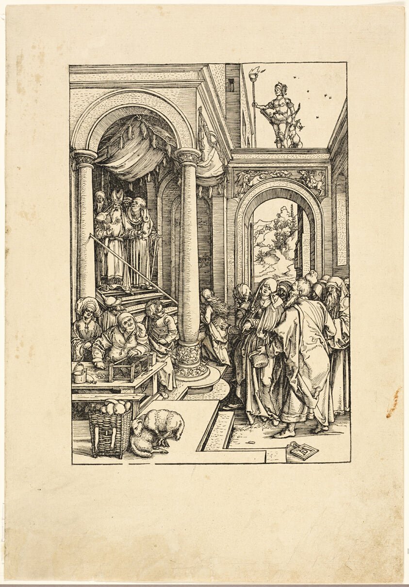 The Presentation of the Virgin in the Temple, from The Life of the Virgin by Albrecht Dürer, 23x16"( A2 size) Poster Print