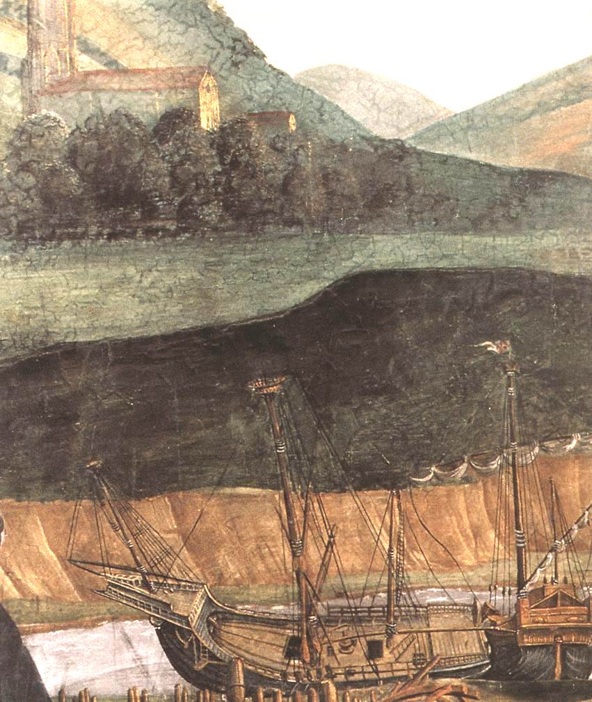 The Punishment of Korah and the Stoning of Moses and Aaron (detail 6), vintage artwork by Sandro Botticelli, A3 (16x12") Poster Print