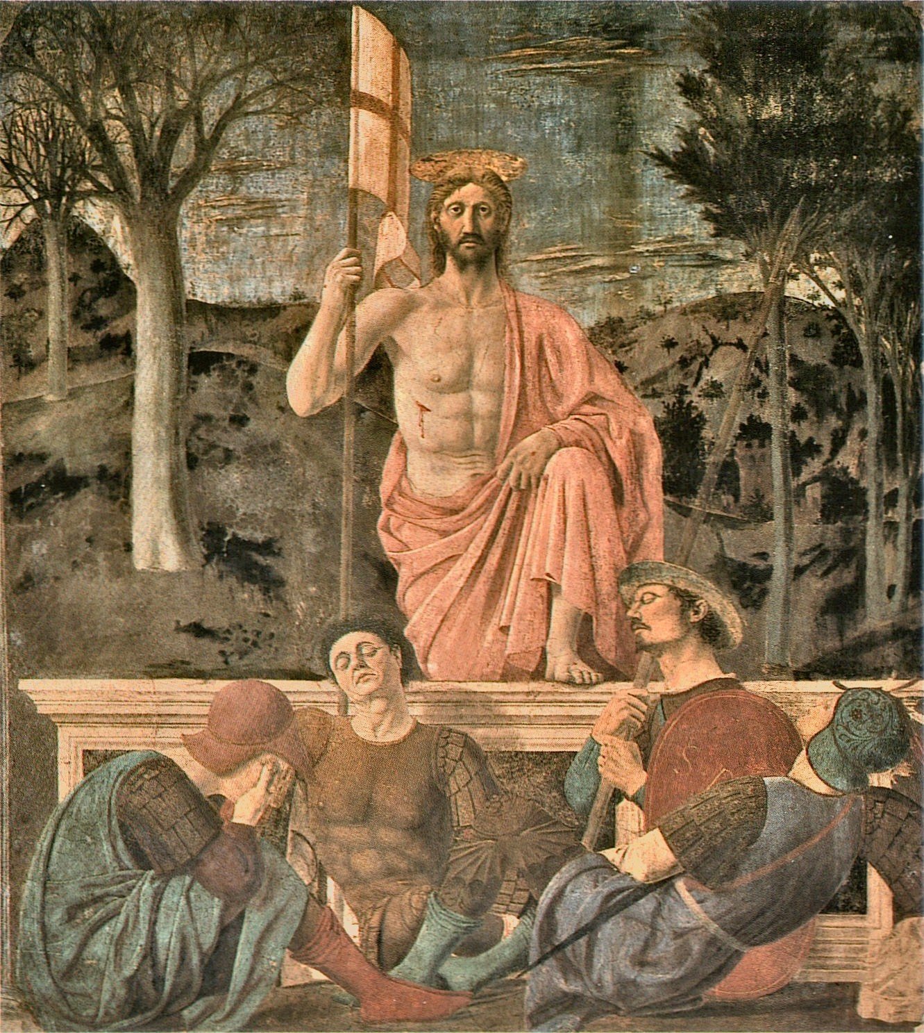 The Resurrection of Jesus Christ, vintage artwork by Piero della Francesca, A3 (16x12") Poster Print