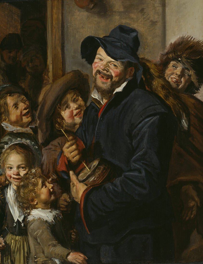 The Rommel-Pot Player by Follower of Frans Hals, 23x16"( A2 size) Poster Print