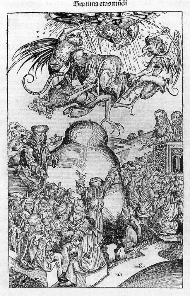 The Sermon of Antichrist, vintage artwork by Michael Wolgemut, A3 (16x12") Poster Print