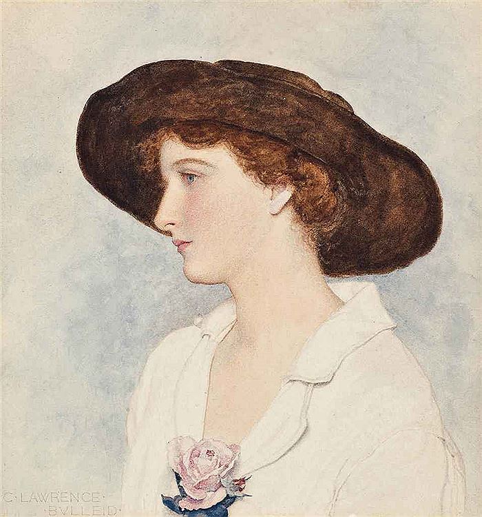 The Vicar's Daughter, vintage artwork by George Lawrence Bulleid, 12x8" (A4) Poster