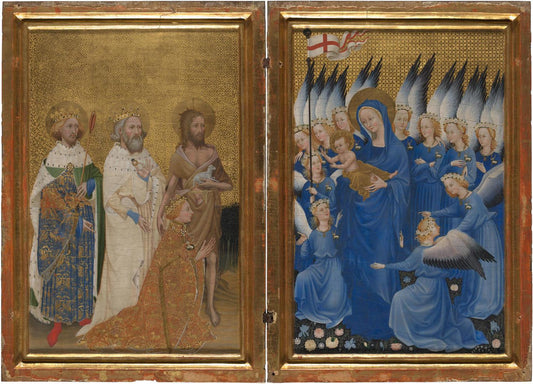 The Wilton Diptych by Unknown, vintage art, modern poster print
