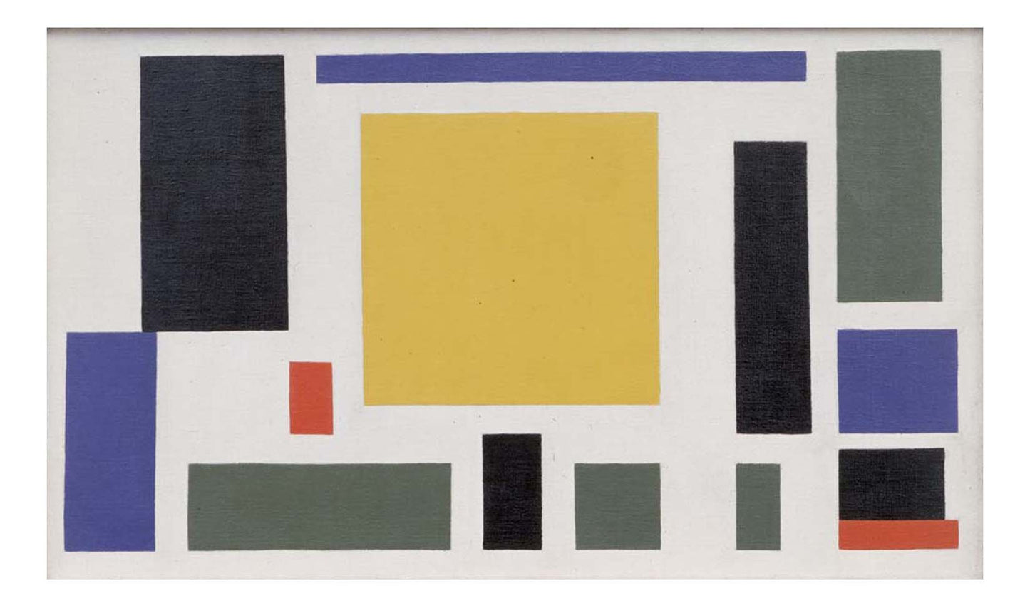 Theo van Doesburg - Composition VIII, 16x12" (A3) Poster Print