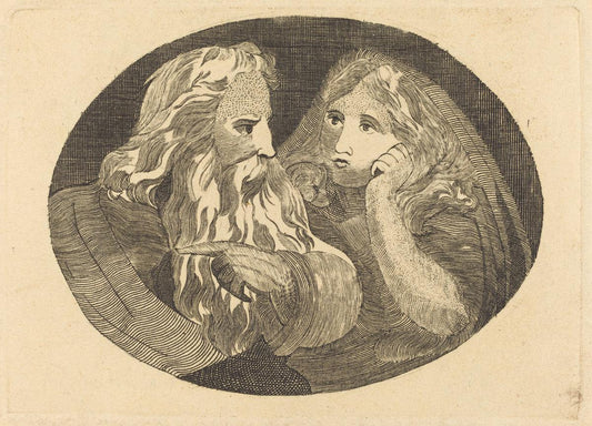 Thomas Butts, Jr. after William Blake:Lear and Cordelia,16x12"(A3) Poster