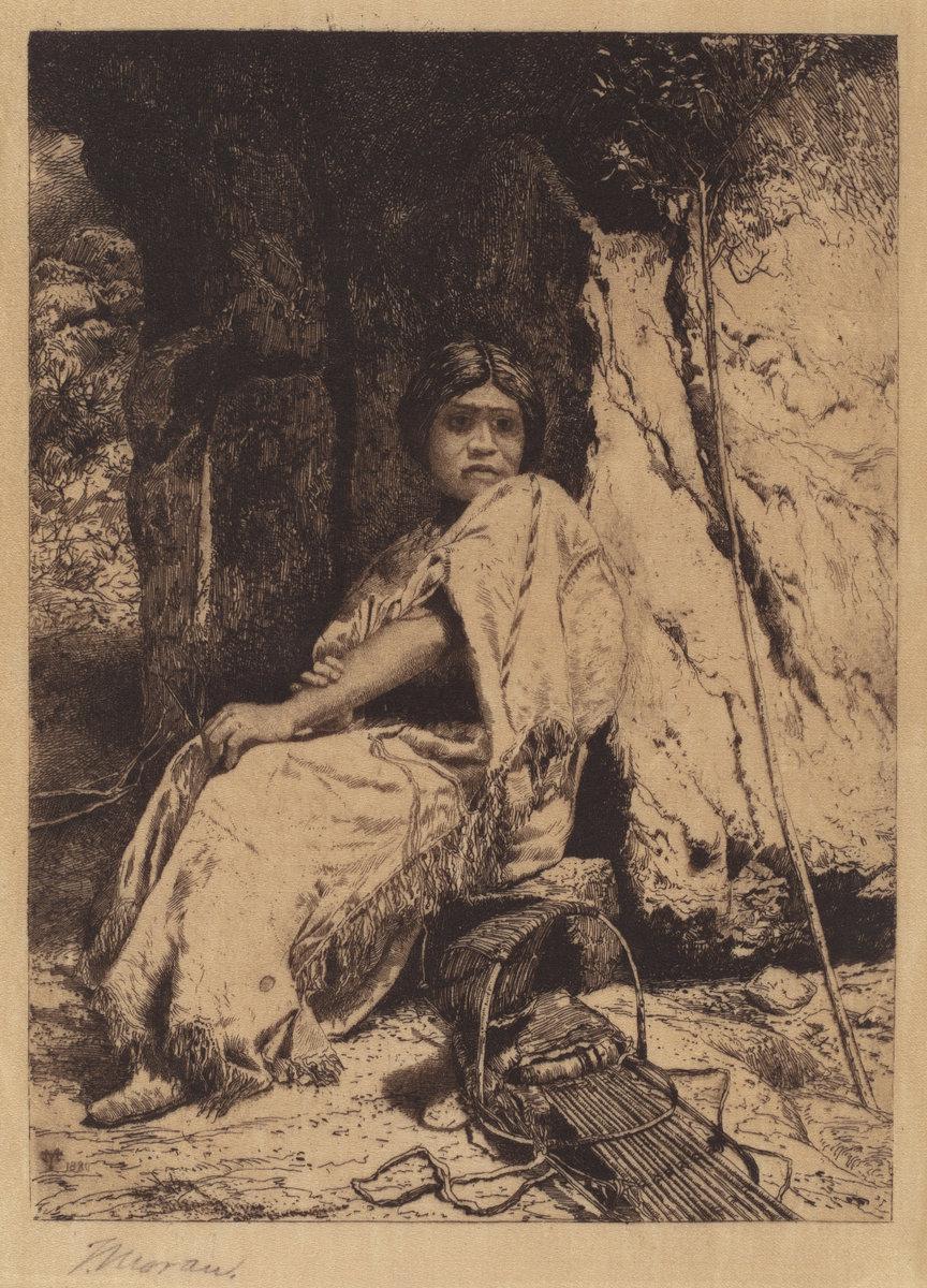 Thomas Moran:The Empty Cradle,16x12"(A3) Poster