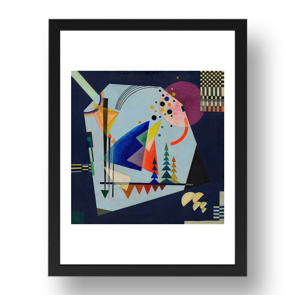 THREE SOUNDS by Wassily Kandinsky, 17x13" Frame