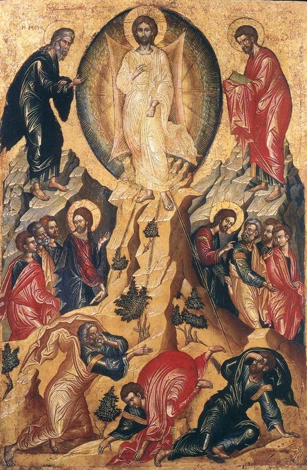 Transfiguration of Christ, vintage artwork by by zantine School Unknown, A3 (16x12") Poster Print