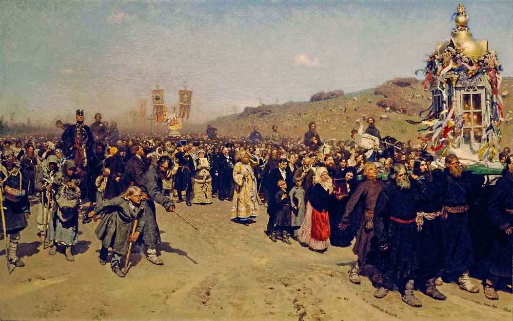 krestny khod (religious procession) by Ilya Repin, 12x8" (A4) Poster