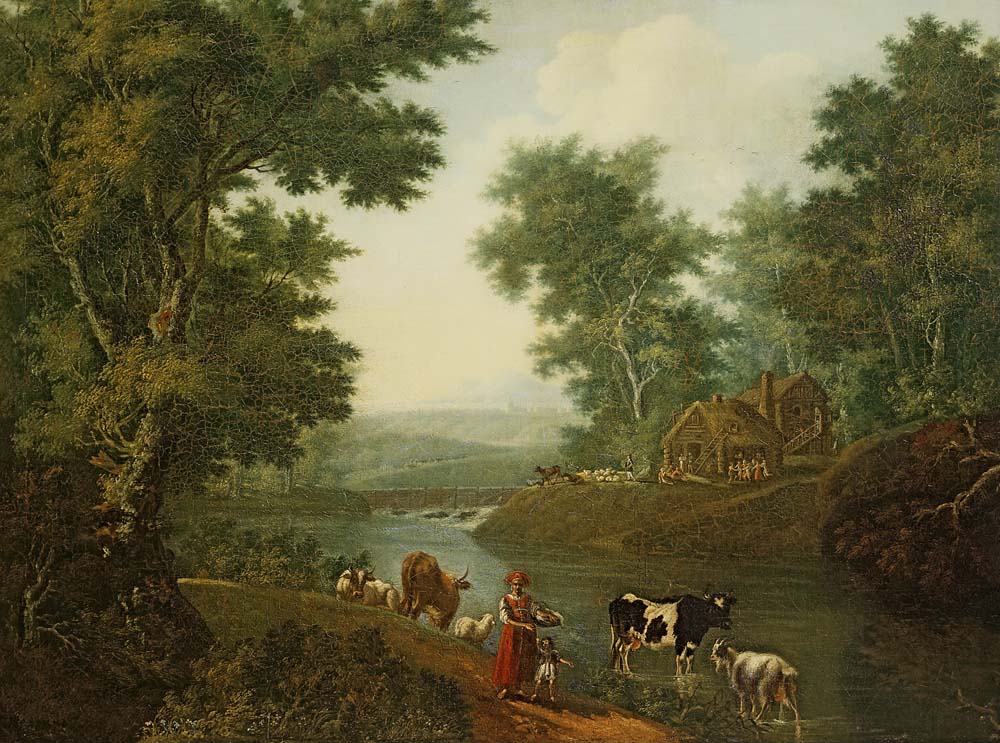 landscape in surroundings of petersburg by S. Shchedrin, 12x8" (A4) Poster