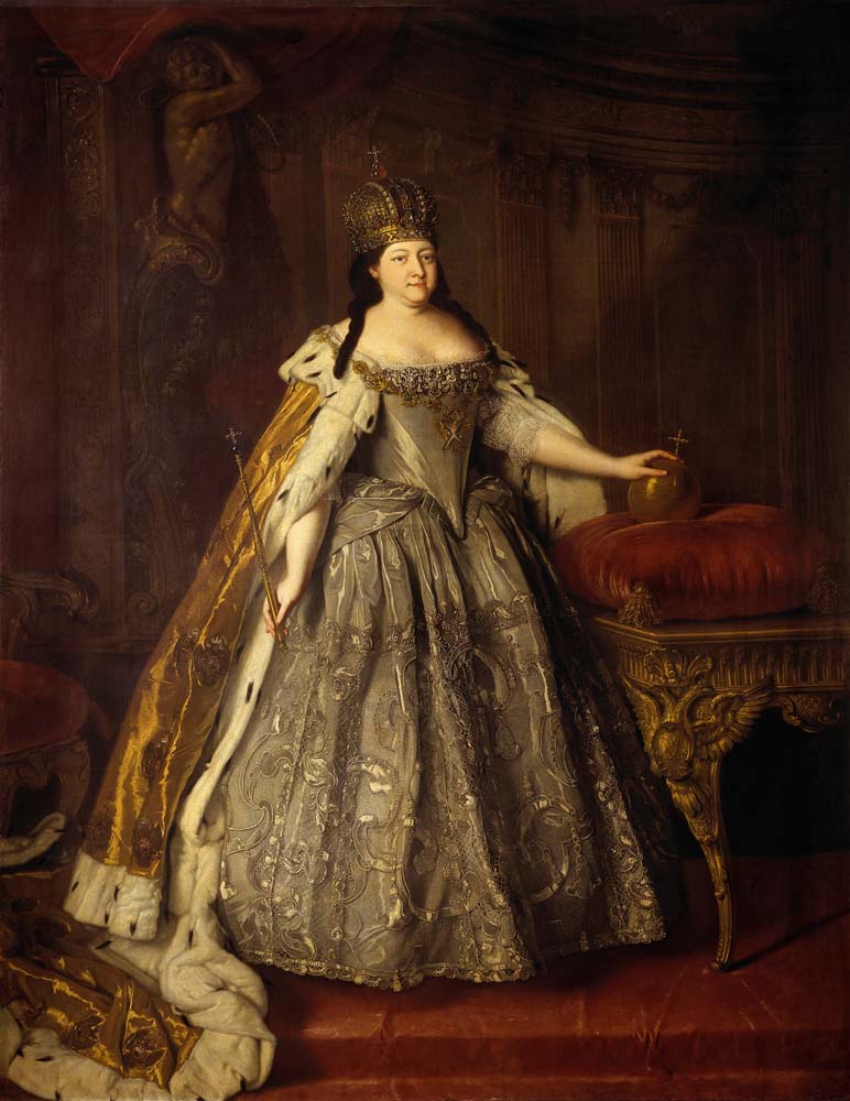 portrait of empress anna ioannovna by L. Caravaque, 12x8" (A4) Poster