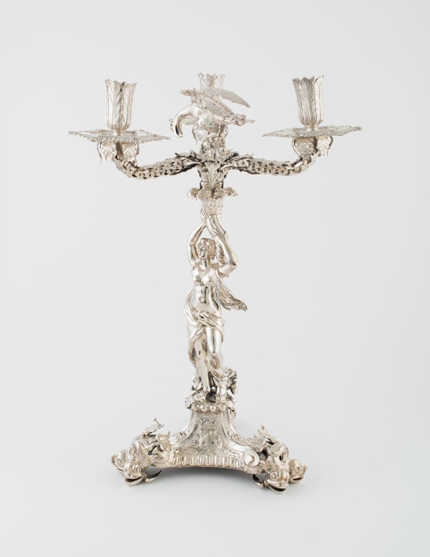 Tripod Candelabrum by Probably London, England, 23x16"( A2 size) Poster Print