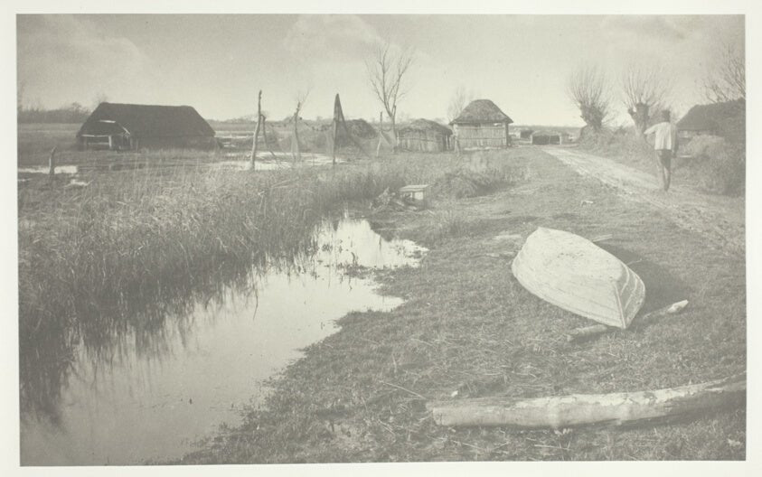 Twixt Land and Water by Peter Henry Emerson, 23x16"( A2 size ) Poster Print
