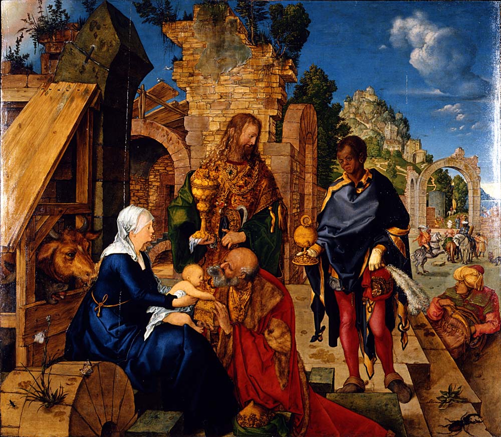 adoration of the magi by Albrecht Durer Durer, 12x8" (A4) Poster