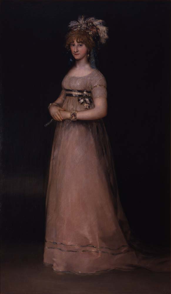 portrait of countess of chinchon by G. Goya y Lucientes, 12x8" (A4) Poster