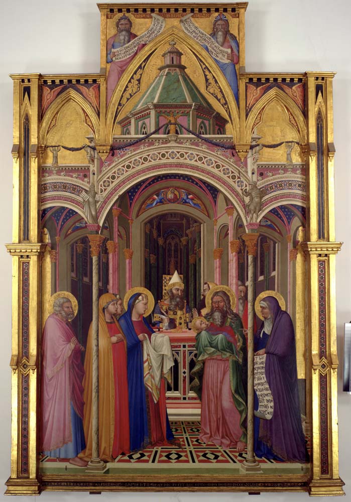 presentation of jesus in the temple by A.L.Lorenzetti, 12x8" (A4) Poster