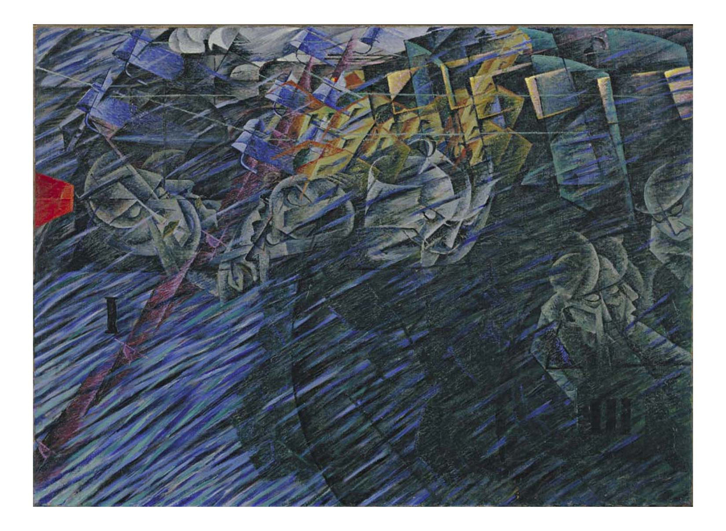 Umberto Boccioni - States of Mind II Those Who Go, 16x12" (A3) Poster Print