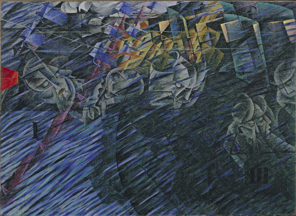 Umberto Boccioni - States of Mind II Those Who Go, vintage art, modern poster print