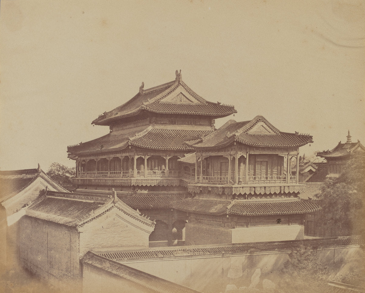 Temple of Confucius, Pekin, October 1860 by Felice Beato (British, born Venice, 1832 - 1909), 16X12"(A3)Poster Print