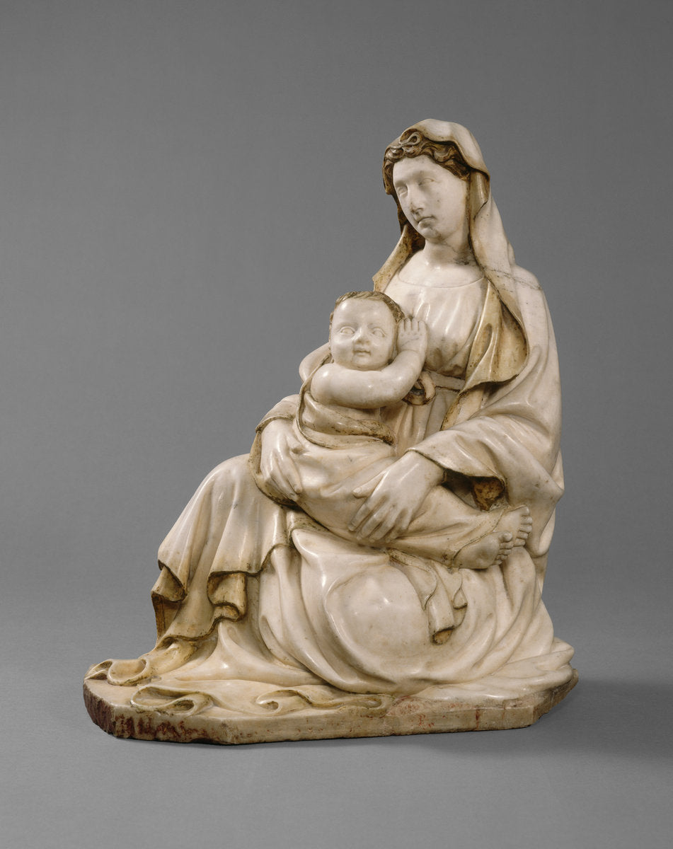 Madonna of Humility by Jacopo della Quercia (Italian, 1371/1374 - 1438), 16X12"(A3)Poster Print