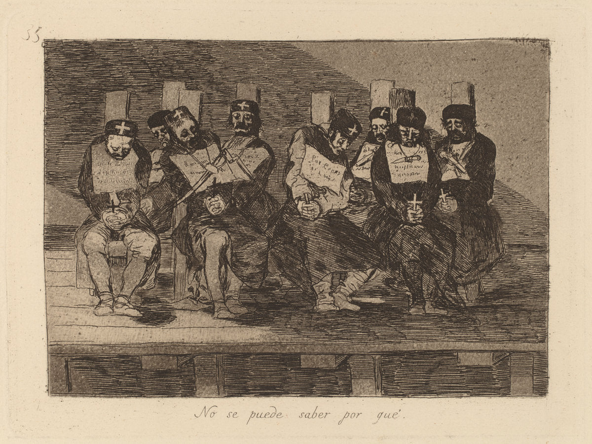 No se puede saber por que (One Can't Tell Why) by Francisco de Goya (Spanish, 1746 - 1828), 16X12"(A3)Poster Print