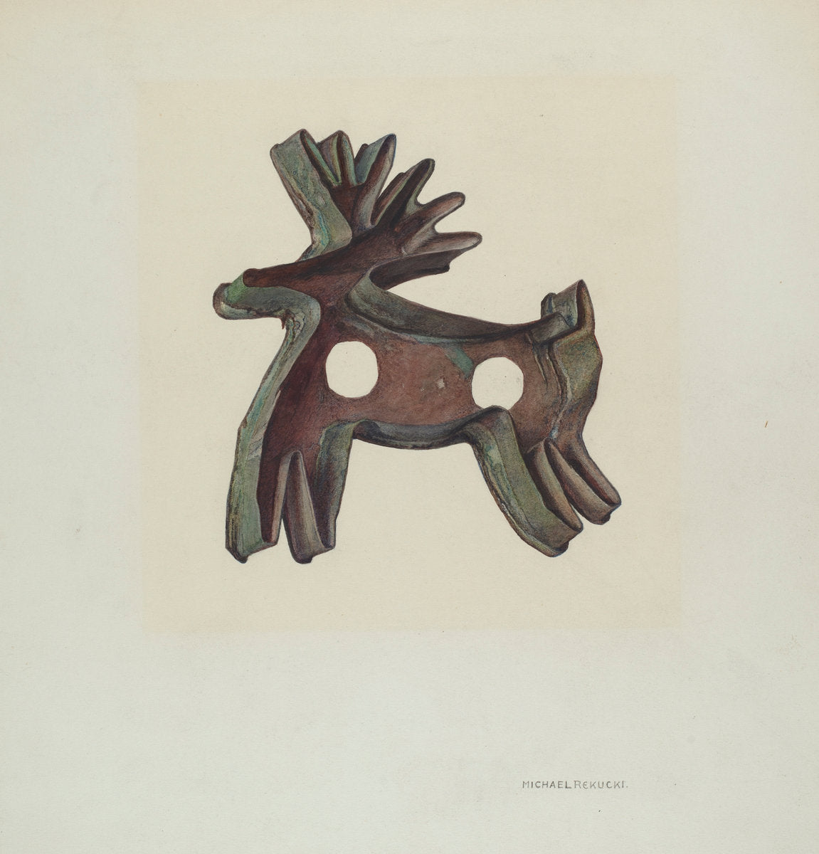 Cookie Cutter by Michael Rekucki (American, 1884 - 1971), 16X12"(A3)Poster Print