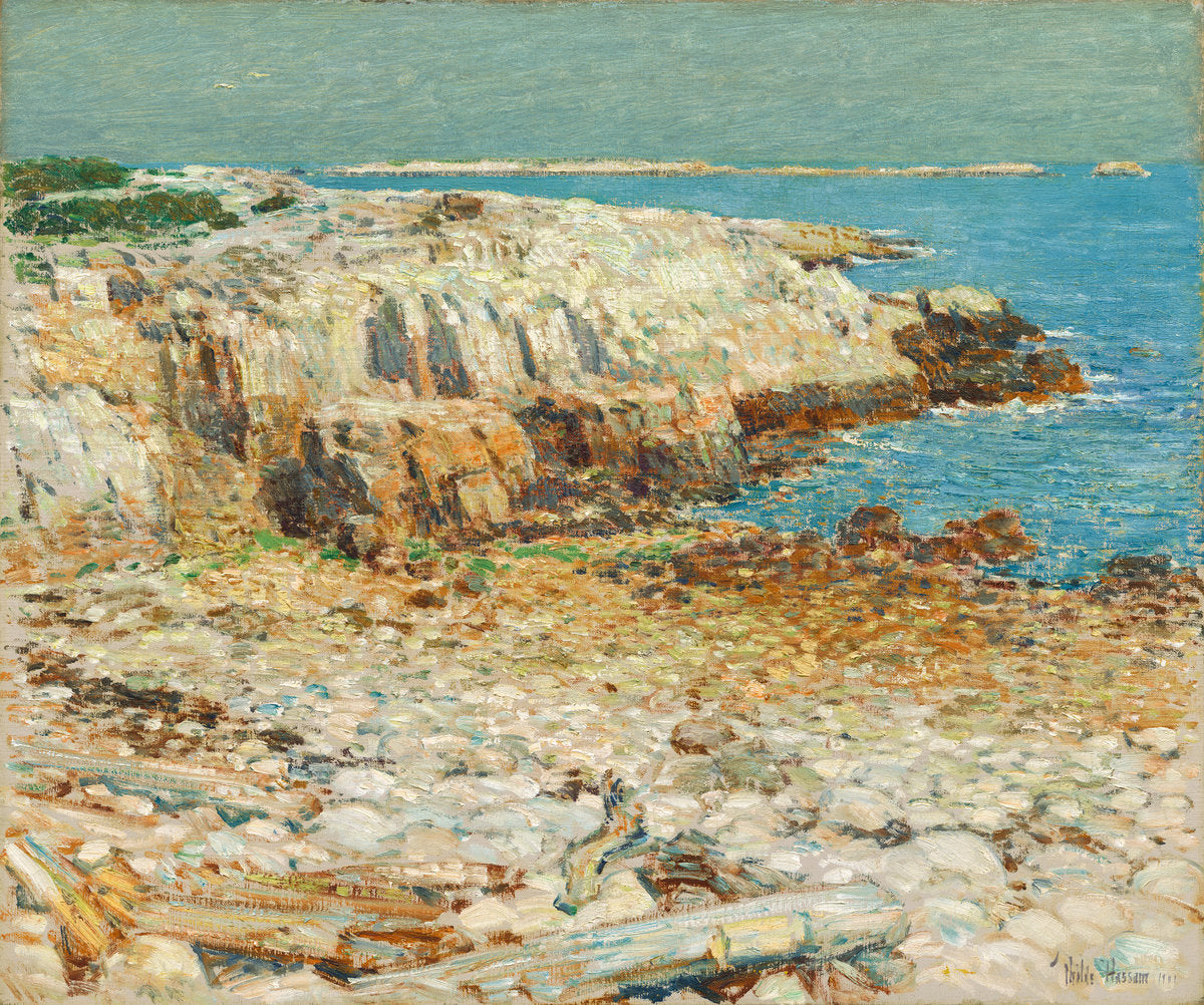 A North East Headland by Childe Hassam (American, 1859 - 1935), 16X12"(A3)Poster Print
