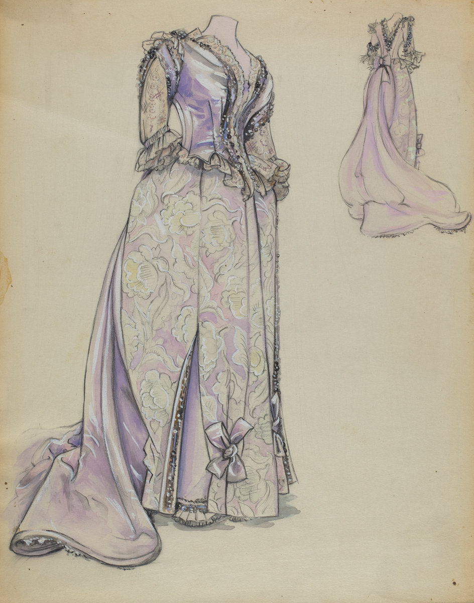 Dress by Sylvia De Zon (American, active c. 1935), 16X12"(A3)Poster Print