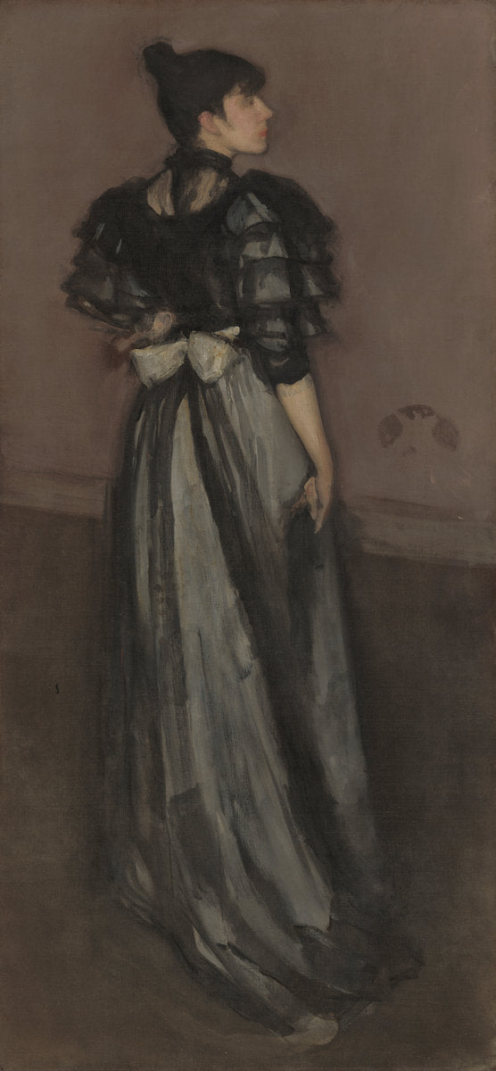 Mother of Pearl and Silver: The Andalusian by James McNeill Whistler (American, 1834 - 1903), 16X12"(A3)Poster Print