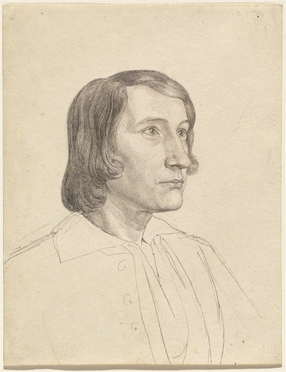 Gustav Heinrich Naeke by Julius Schnorr von Carolsfeld (German, 1794 - 1872), 16X12"(A3)Poster Print