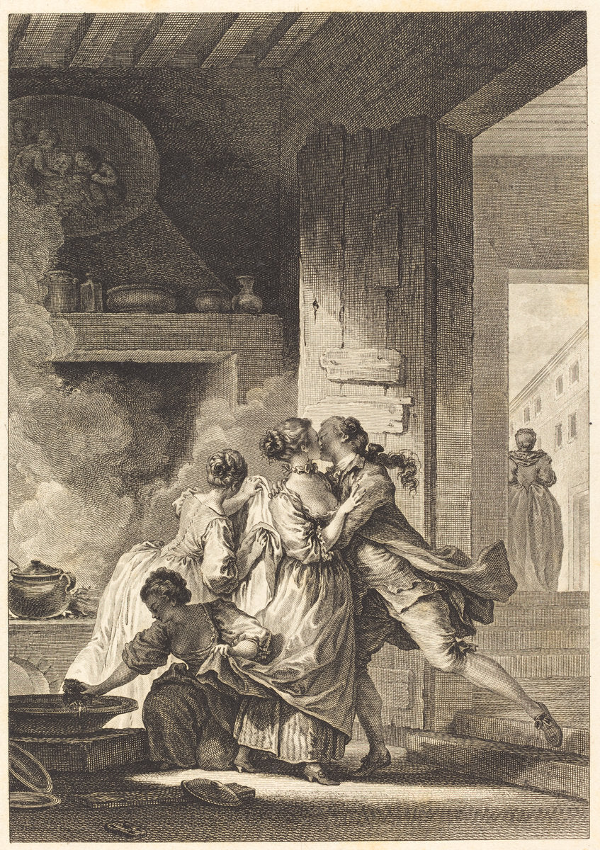 On ne s'avise jamais de tout by Charles Emmanuel Patas after Jean-Honoré Fragonard (French, 1744 - 1802), 16X12"(A3)Poster Print