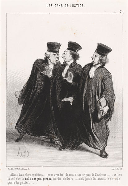 Allons donc, chers confrères... by Honoré Daumier (French, 1808 - 1879), 16X12"(A3)Poster Print