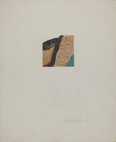 Hooked Rug (Detail) by Georgine E. Mason (American, active c. 1935), 16X12"(A3)Poster Print