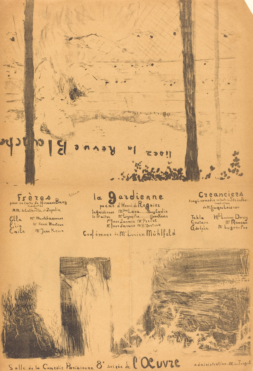 Frères; La Gardienne; Créanciers by Edouard Vuillard (French, 1868 - 1940), 16X12"(A3)Poster Print